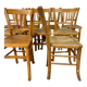 Lot de 9 chaises bistrot