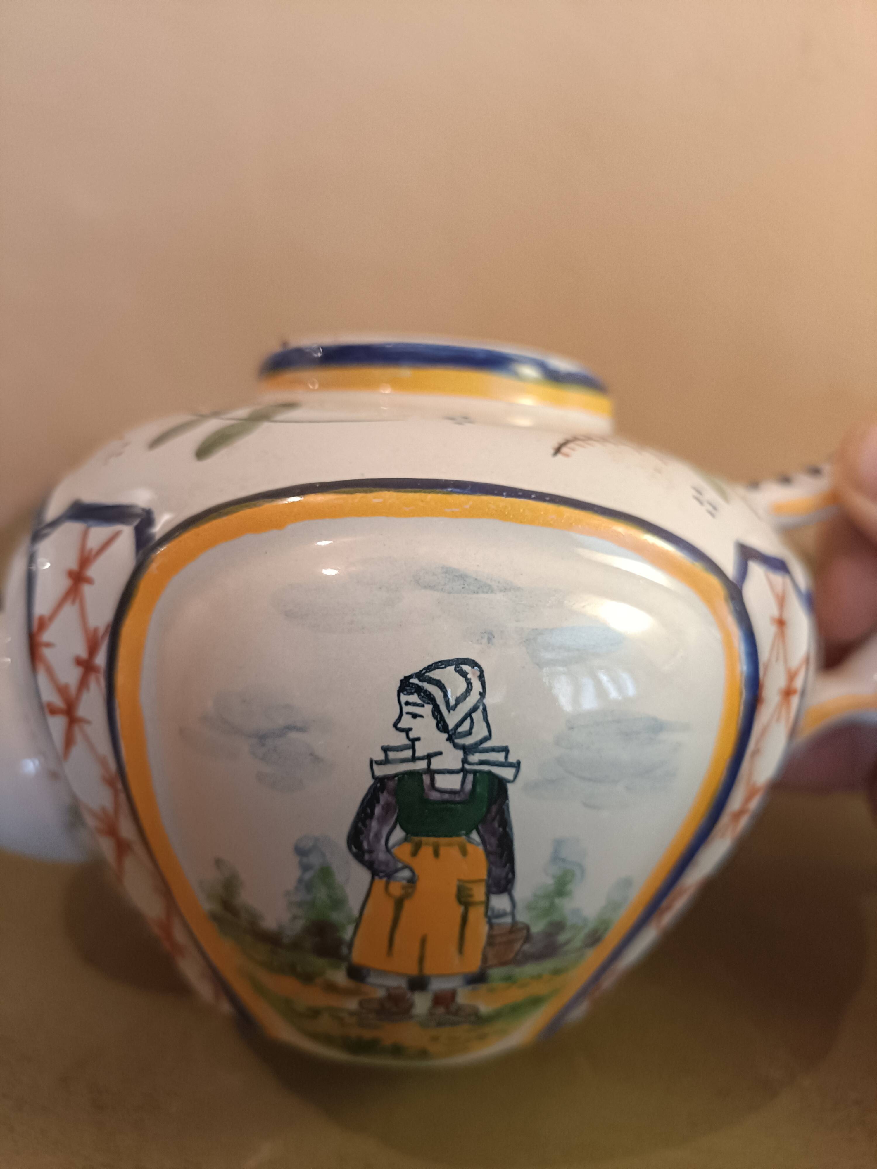 Théière ancienne Henriot Quimper