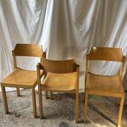 Lot de 3 chaises Rainer Schell pour Schlapp Möbel — années 70