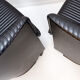 Paire de fauteuils Artona en cuir noir par Afra et Tobia Scarpa pour Maxalto