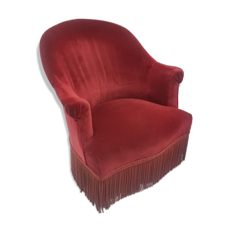 Velvet toad armchair
