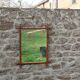 Vintage wooden turned mirror in bamboo style – 1950s/60s