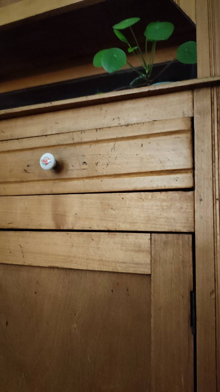 Vintage light wood sideboard