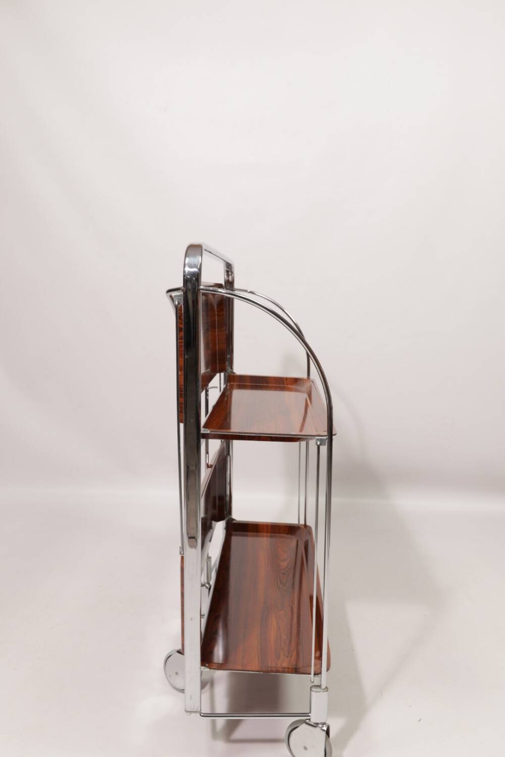 Bauhaus roll bar table chrome 1960 mid century modern design