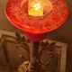 Bronze lamp and brass Art Nouveau