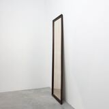 Miroir belge Art Déco en bois avec verre vieilli, vers 1930