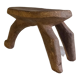 Stool old African art wooden Lobi from Burkina Faso