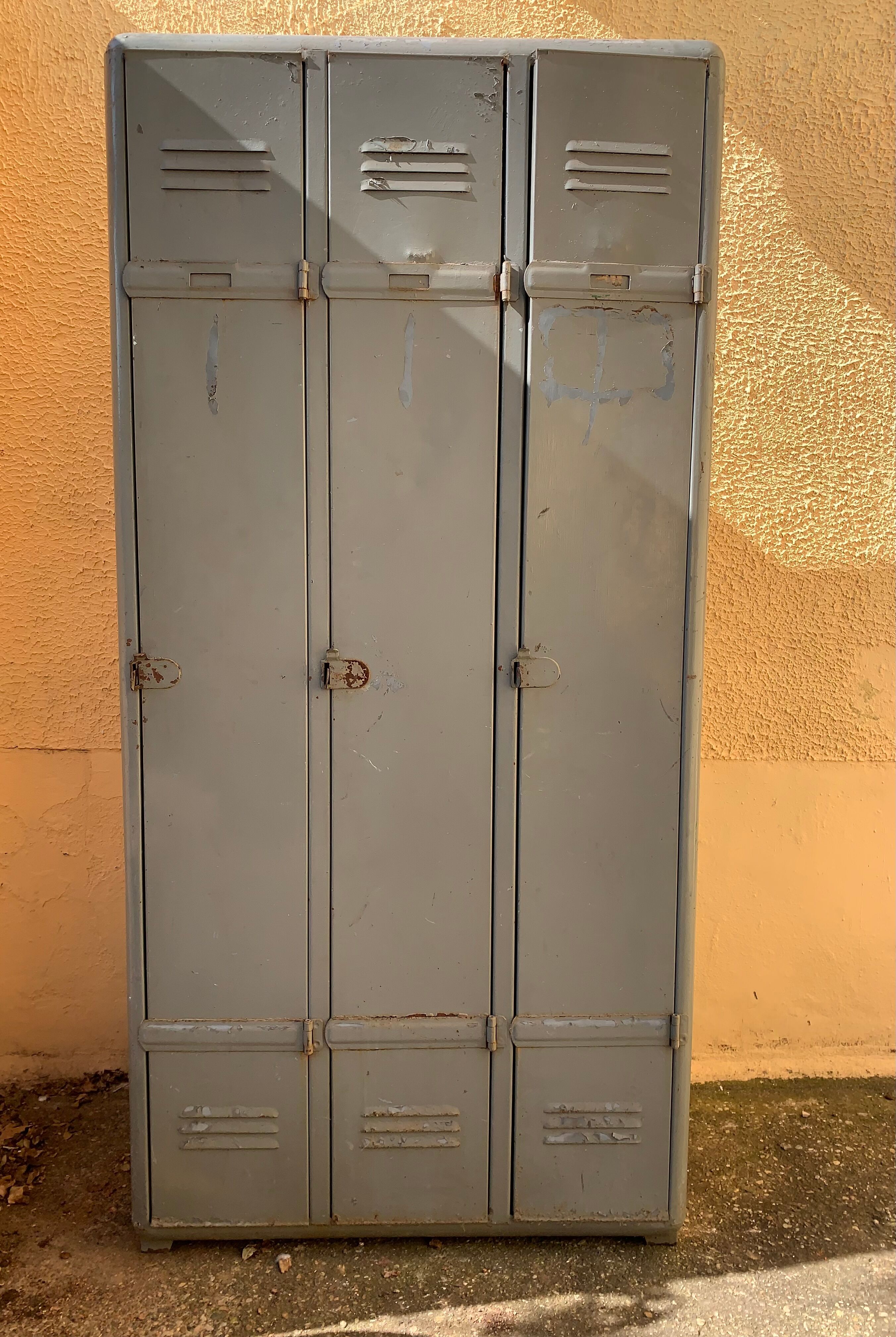 Vintage metal wardrobe