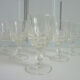 6 glasses with a liqueur