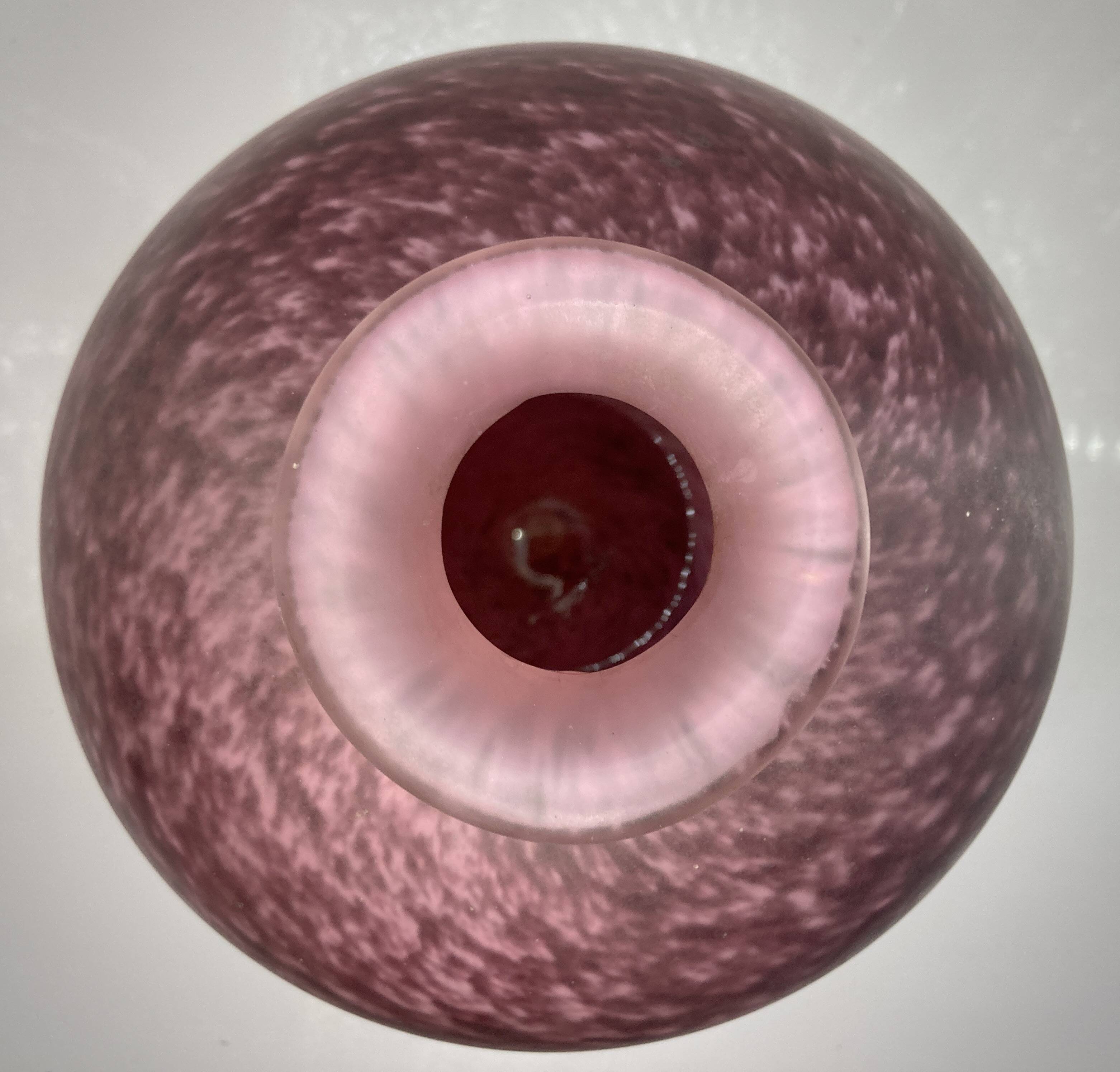 Marmoreal vase by André Delatte Nancy France