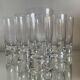 Set of 6 Kosta Boda aperitif glasses with bubbled stem