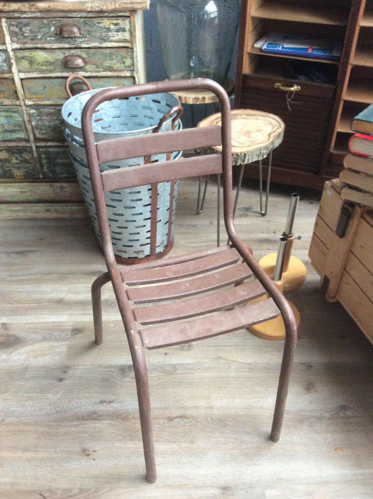 3 chairs Tolix T2 by Xavier Pauchard