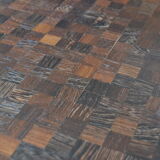 Table low marquetry in wenge