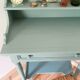 Coiffeuse vintage en bois peint