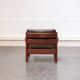 Fauteuil en teck et cuir