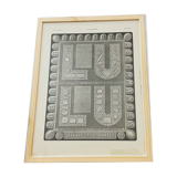 Illustration Biscuit LU Lefévre - Nantes - Vintage of 1930 - 30x40cm