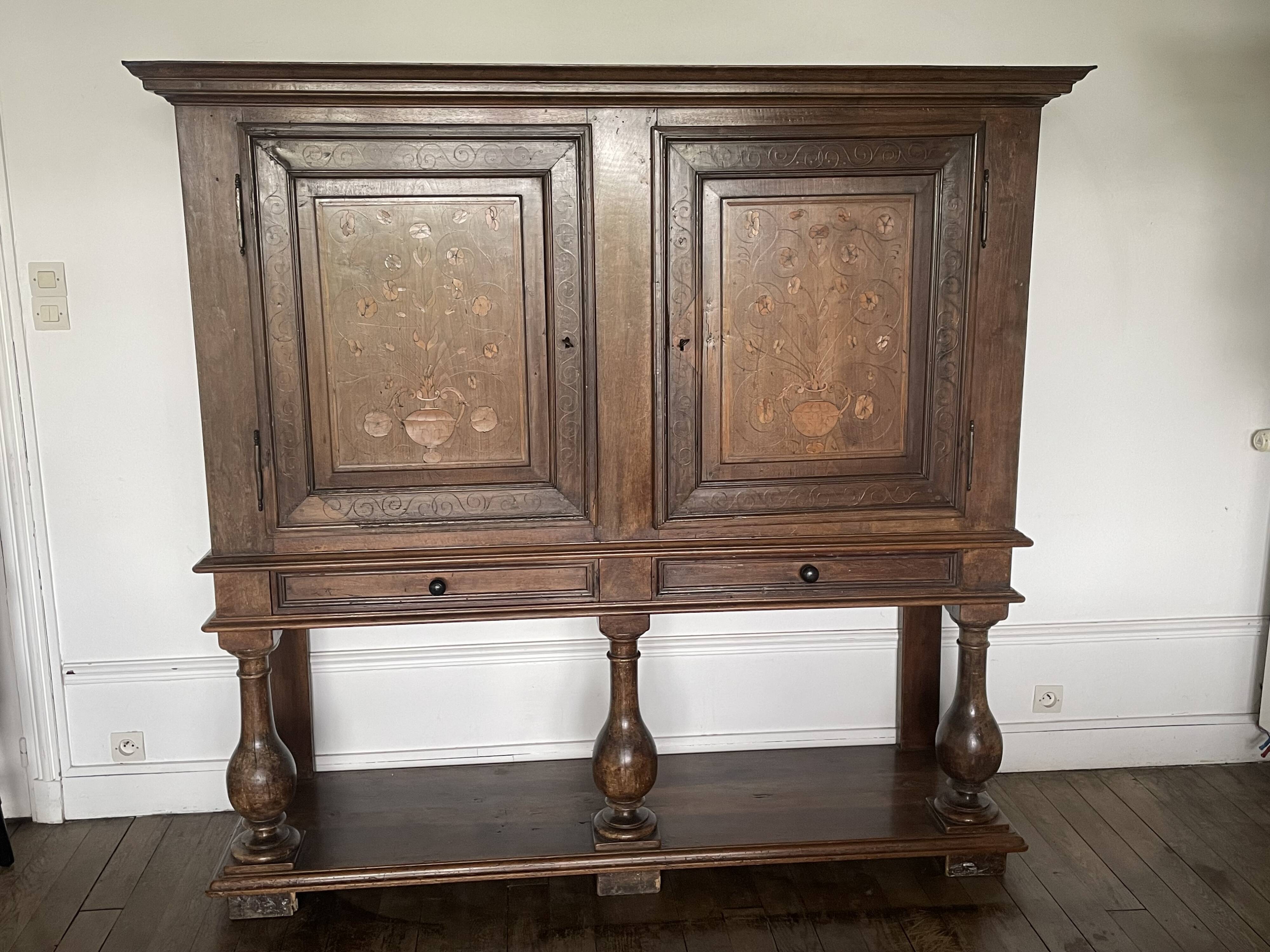 Antique high sideboard