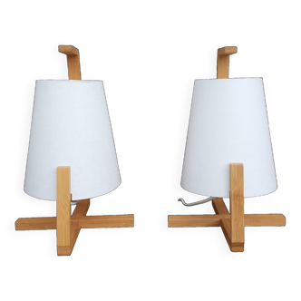 Pair of bedside lamps