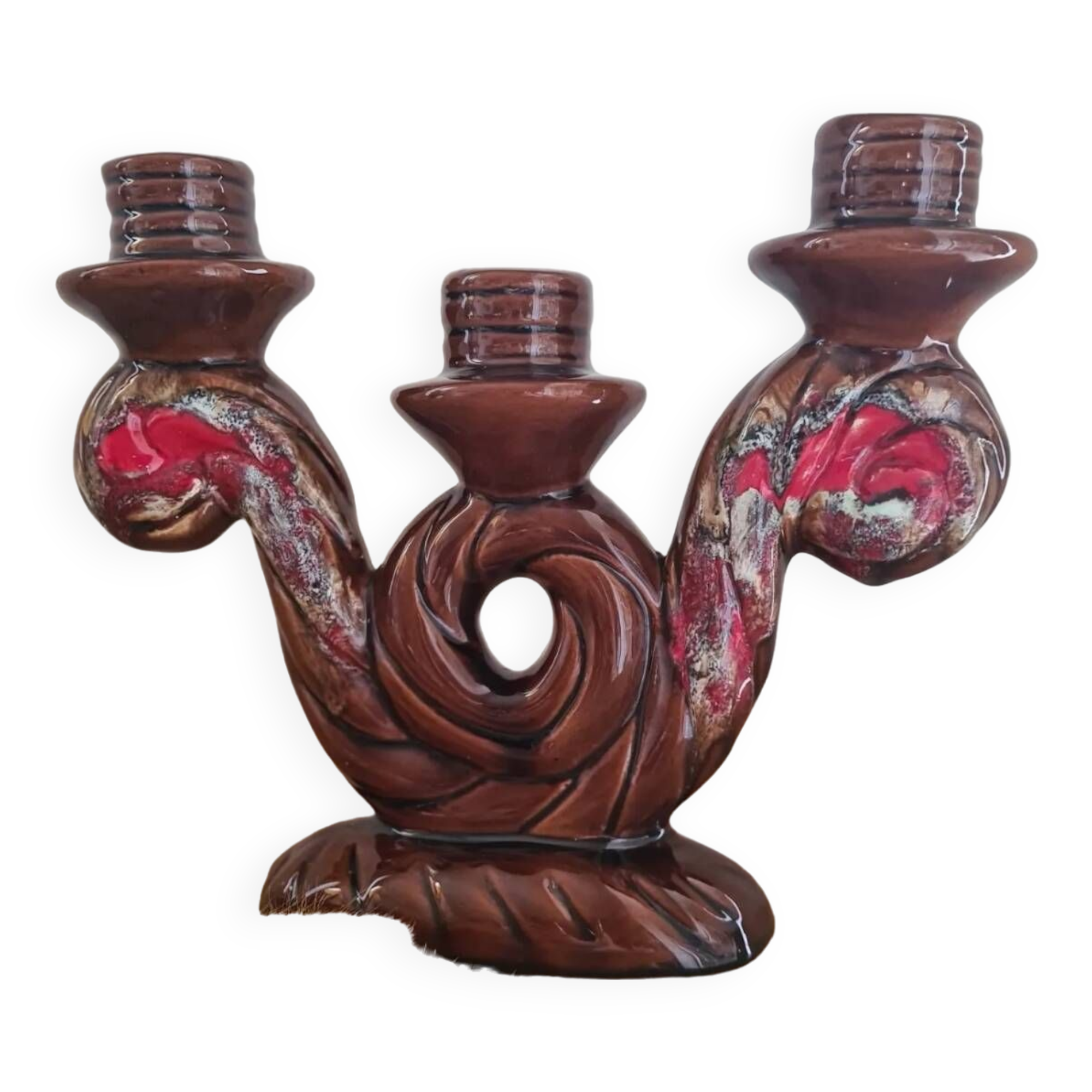 Vallauris 3-branched candle holder