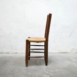 Antique mulched wooden country chair