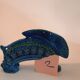 Rabbit statue, vintage, Aldo Londi for Bitossi, Rimini blue series