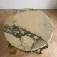 Baroque style coffee table with marble and gilded wood.