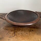 Hollow carved wooden dish