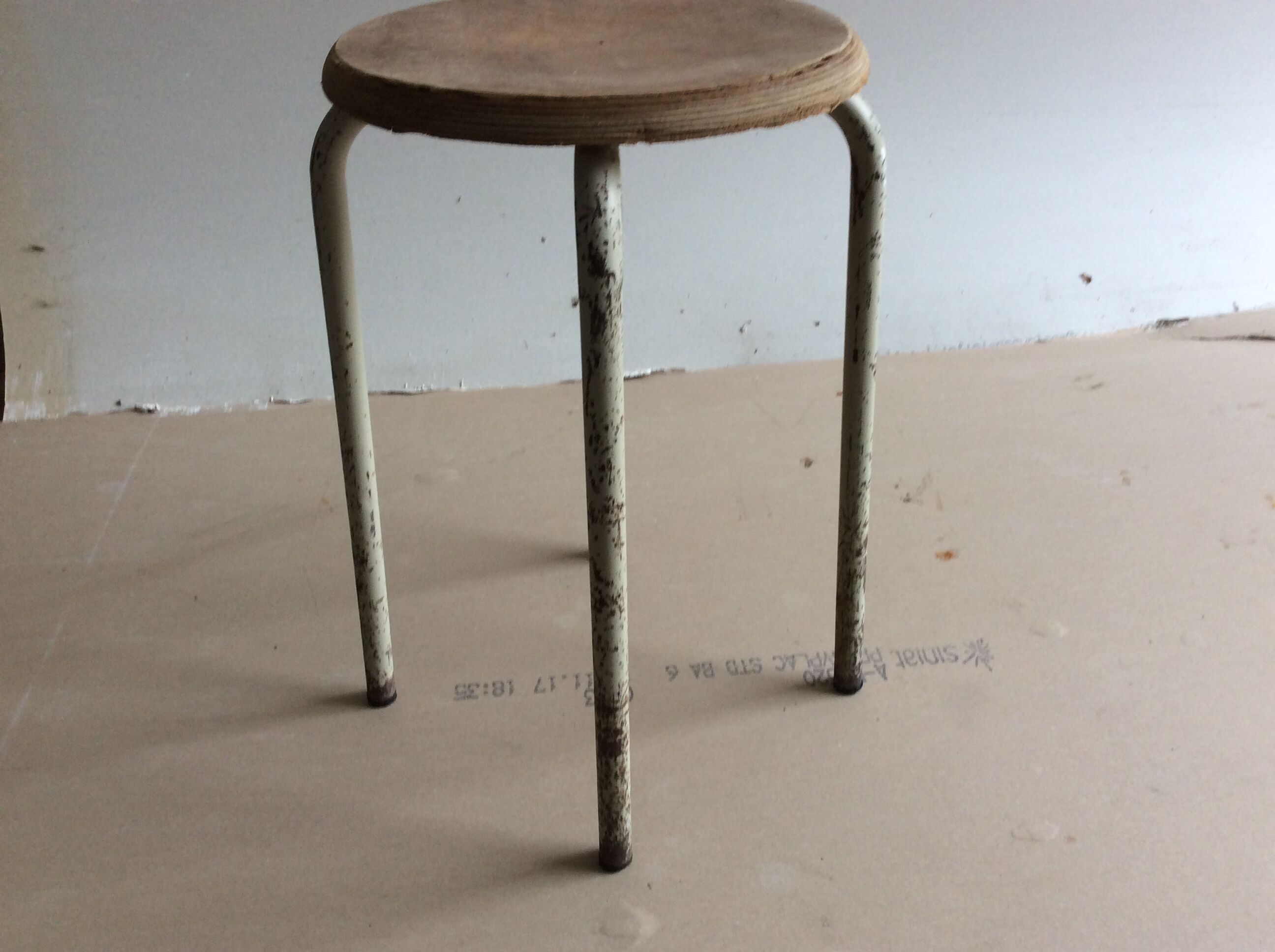 Vintage industrial stool