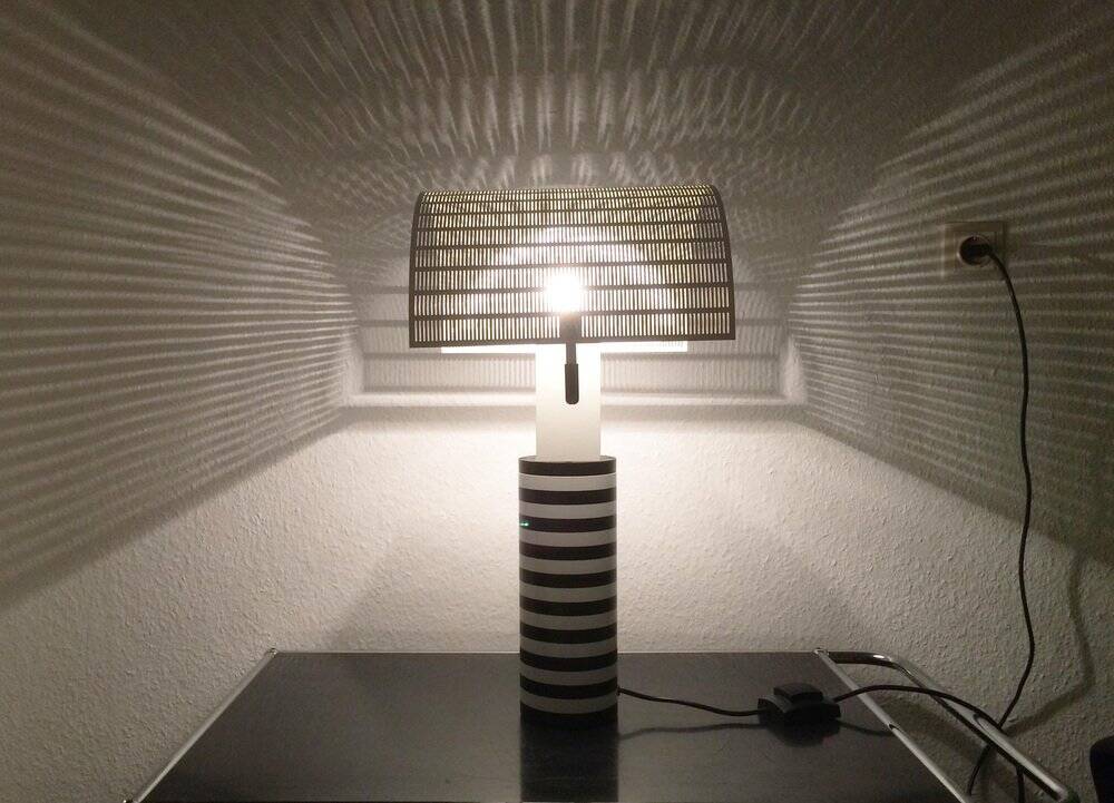 Lampe de table modèle Shogun Tavolo italienne par Mario Botta pour Artemide, années 1980