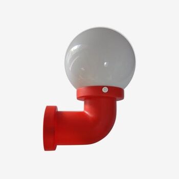 Danish wall light design indus red pipe
