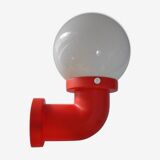 Danish wall light design indus red pipe