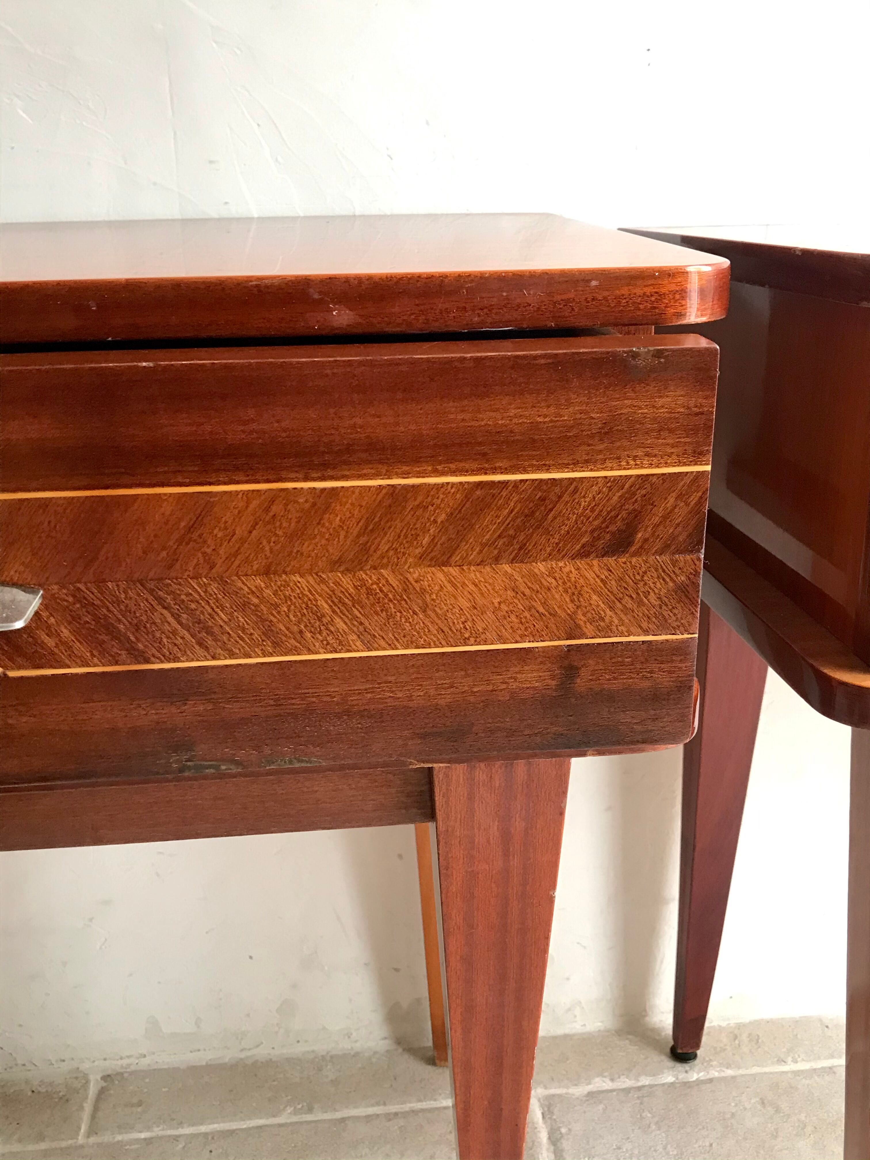 Pair of vintage bedside tables