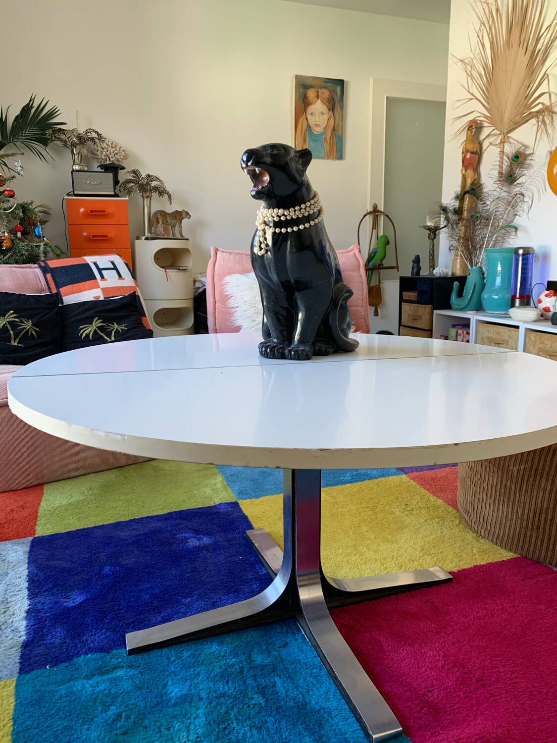 70s retractable coffee table