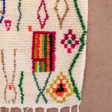 Azilal Moroccan Rug – Colourful Berber Symbols Wool Area Rug | 300x250