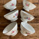 Small faceted bowls - porcelain