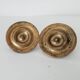 Paire de boutons de meubles anciens Empire XIXeme en bronze doré