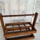 Porte bouteille en bois ancien