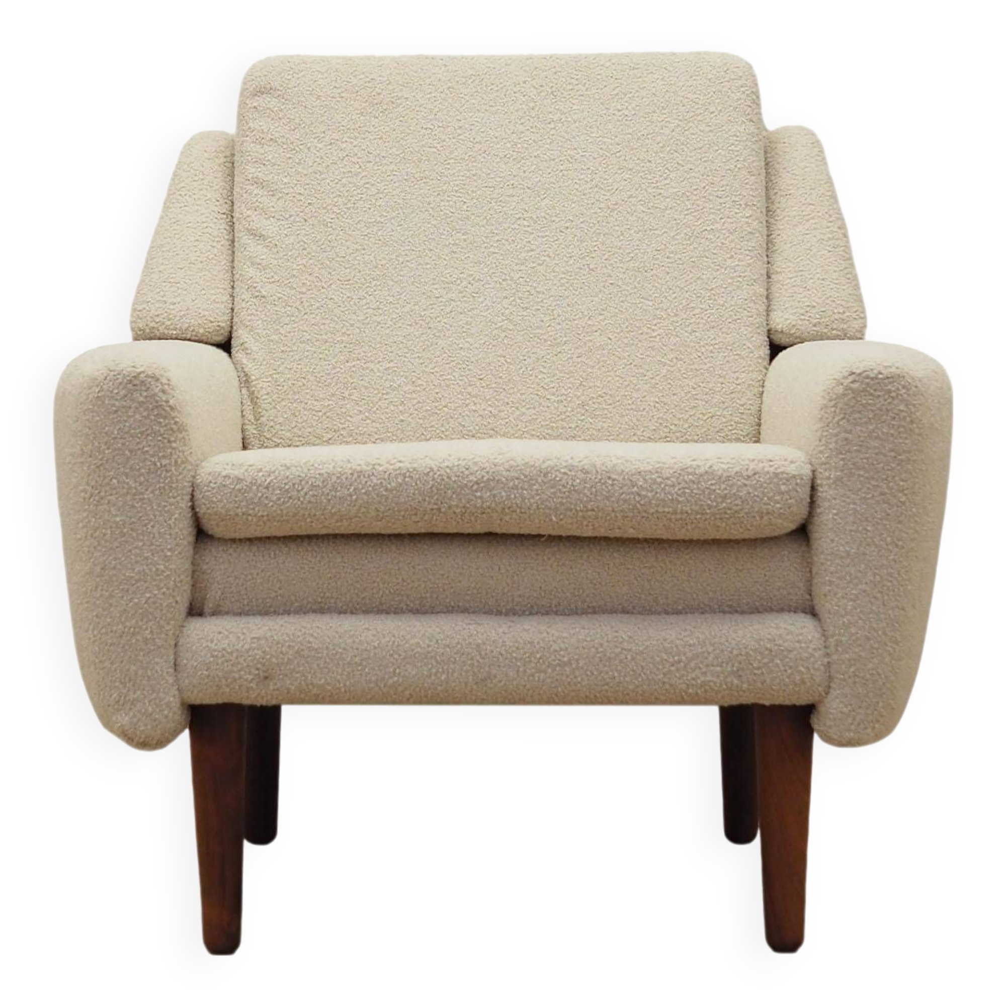 Cream armchair, Danish design, 1970s, production: Denmark
