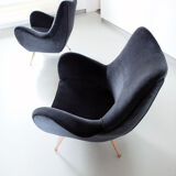 Sculptural armchair of Melchiorre Bega of 1955