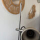 Vintage chrome floor lamp