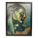 Oil on cardboard – stylized Art Deco study after the Adam of the Sistine Chapel – 60 x 80 cm