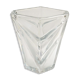 Crystal vase, triangle relief