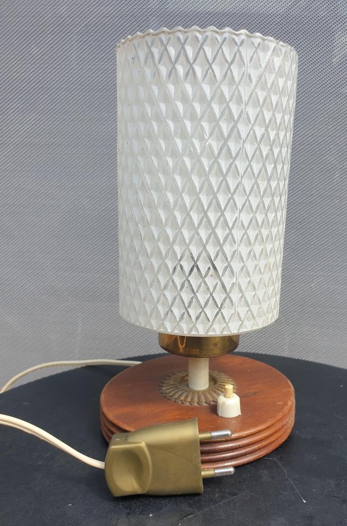 Table lamp 1960 diamond glass