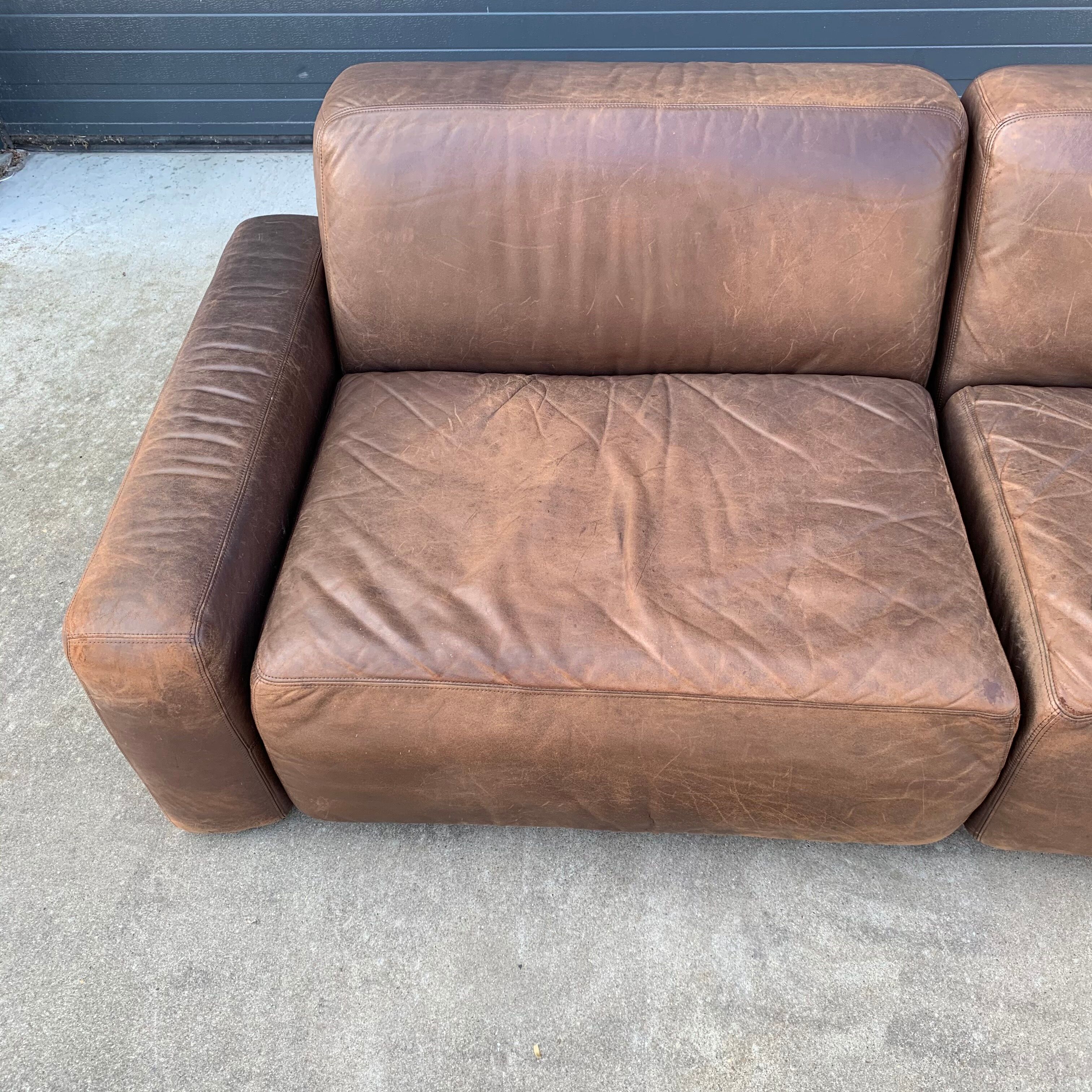 Leather sofa