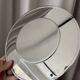 modernist presentation plates in polished mirror steel – Bouillet Bourd