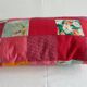 Lot of three rectangular cushions vintage patchwork