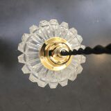 Vintage molded glass pendant lamp