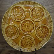1970s Artichoke Barbotine Dish