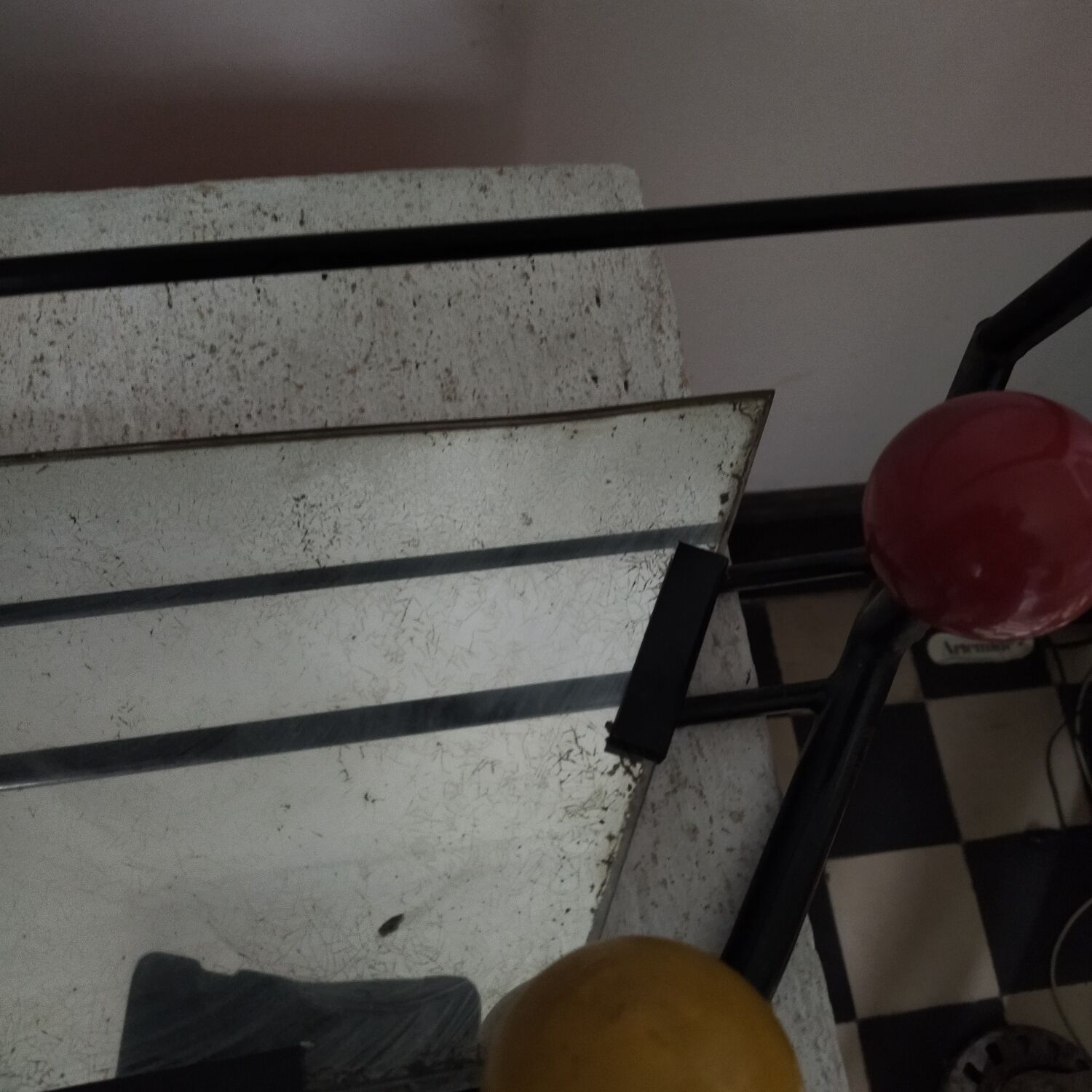 Coat rack cloakroom balls 60s