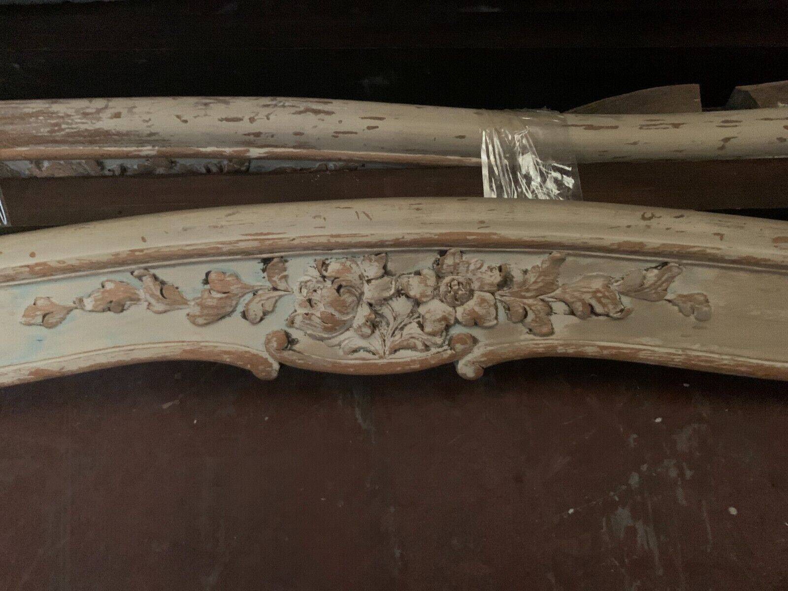 Louis XV style bed in 20th century patinated beech